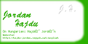 jordan hajdu business card